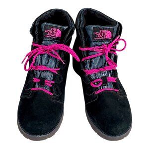 North Face Boots Womens 9 Black Suede Ballard Roll Down SE Hiking Outdoor Travel